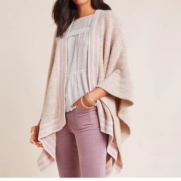 Anthropologie Sweaters - Anthropologie Soft Knit Poncho boho sweater Weather